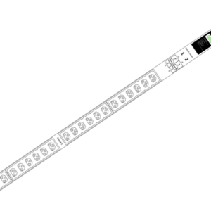 Barra PDU 24 prese C13/C19 Combo Nero - immagine 1