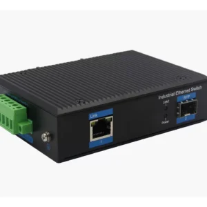 Industrial Media Converter 1 SFP optical + 1 gigabit ethernet 30W PoE - immagine 1